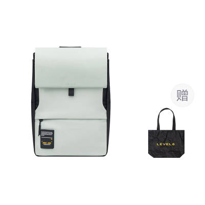 LEVEL8 PU Leather Laptop Bag Backpack Unisex Multicolor