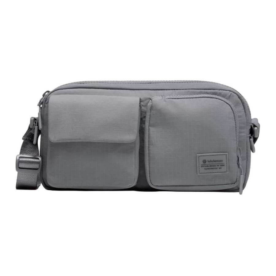 Lululemon Multi Pocket Nylon Crossbody Bags Men's Gray