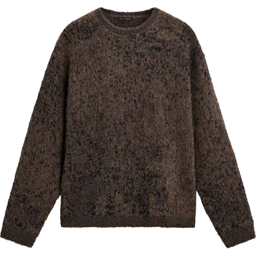 ZARA Knitwear Men's Brown Crew Neck Moderate Other