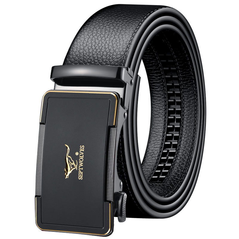 SEPTWOLVES SEPTWOLVES Cow Leather Belts Men's Style 3.5CM