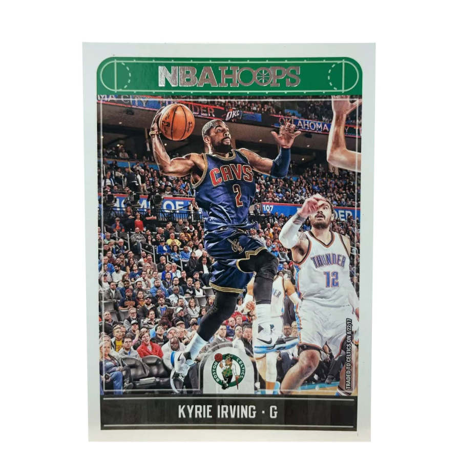 PANINI 2017 18 Celtics, Kyrie Irving, The Early God Of HOOPS, 1 Pc Card, Now A Classic Sports Cards 1 Pc