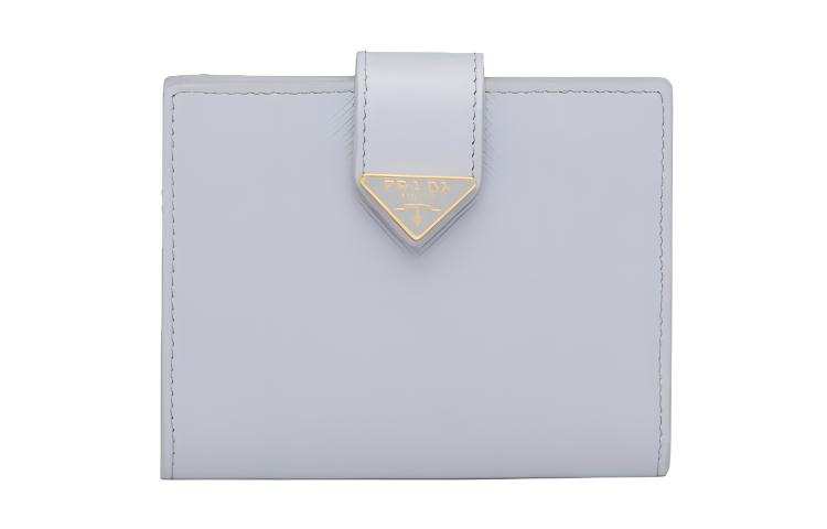 PRADA PRADA Saffiano Leather Wallet Women's Blue