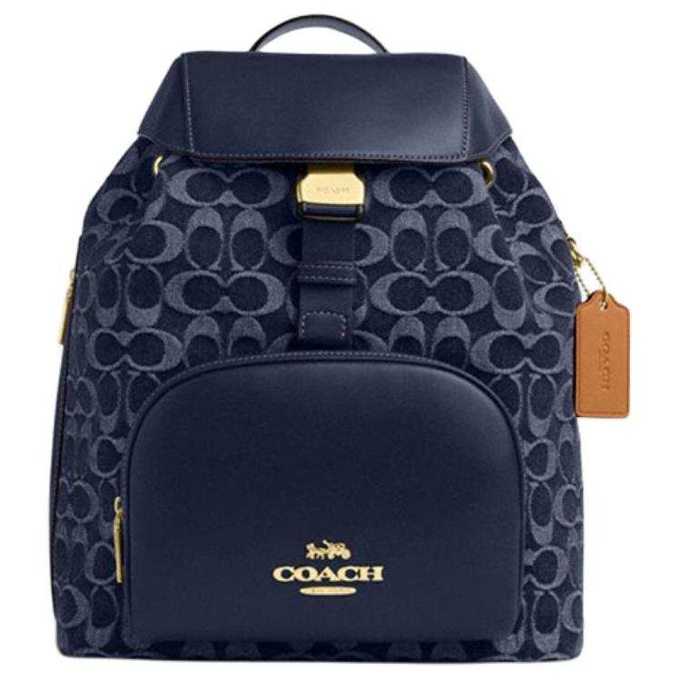COACH COACH PACE Fabric Backpack Large Women's Denim Blue
