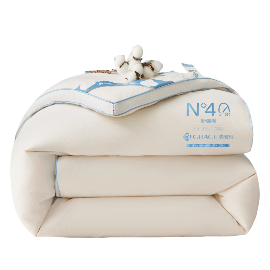 GRACE GRACE 3D Effect Edge Inside And Outside 100% Cotton Quilt