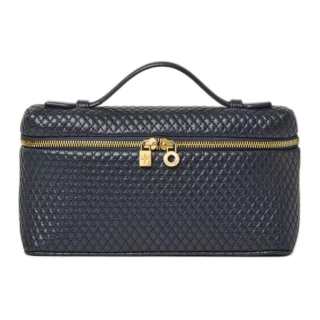 Loro Piana Sheepskin Handbag Regular Women's Marine Blue