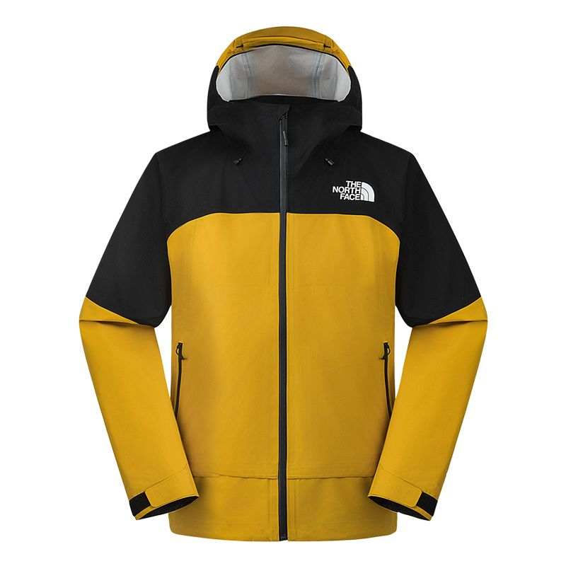 THE NORTH FACE Breathable, Waterproof And Windproof Windbreaker Jacket Men's Yellow/Black