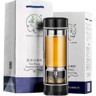 Tea Love Double Layer Glass Cup