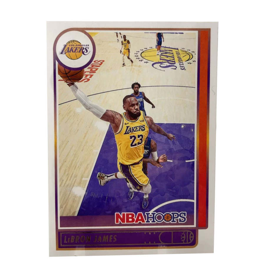 PANINI 2021 Basketball NBA LeBron James, Old Beijing, Little Emperor HOOPS Dunk Close Up, Lakers Franchise Celebrity