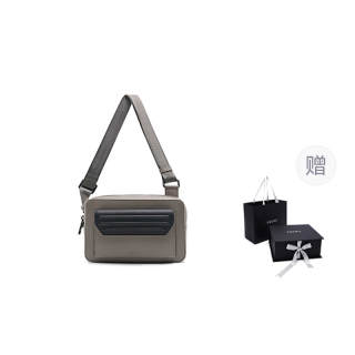 PEDRO Sporty Style Fabric Shoulder Bag Men's Black/Light Taupe
