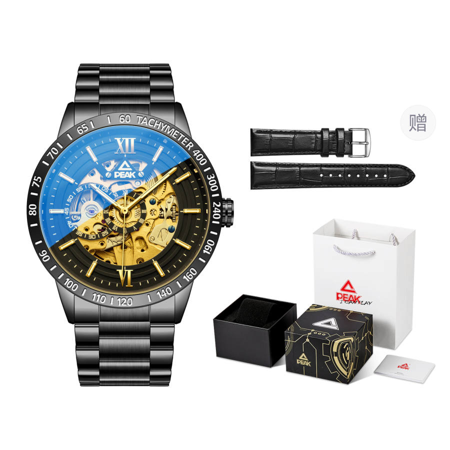 PEAK Lead Collection Automatic Mechanical Movement Stainless Steel Watchband Watch Men's Watches