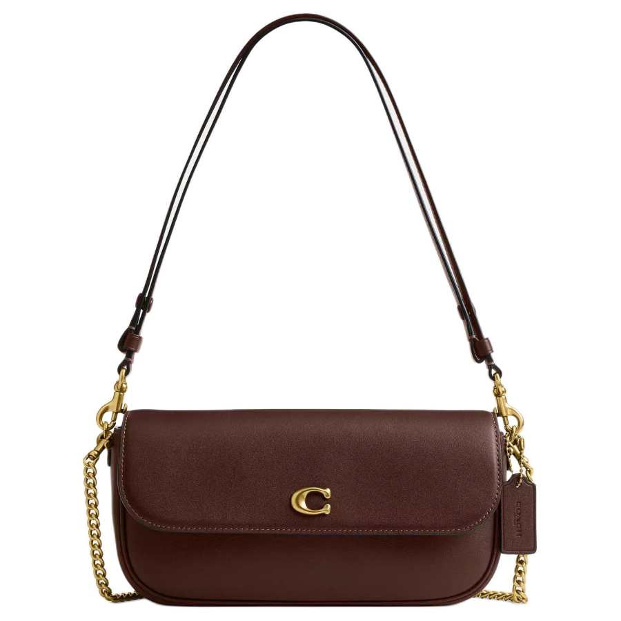 COACH Brooke Calfskin Crossbody Bag, Shoulder Bag Medium Women's Brown