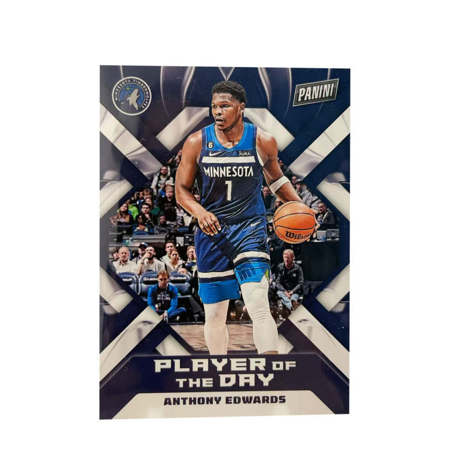 PANINI 2022 23 Timberwolves, Anthony Edwards, Huazi PLAYER T Shirt, Collection Classic Sports Cards 1 Pc
