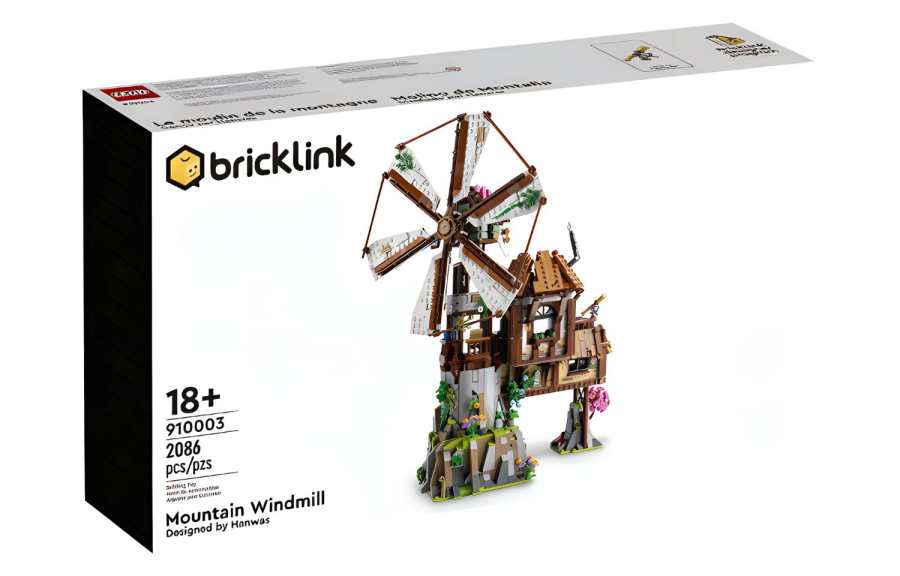 LEGO LEGO Bricklink Mountain Valley Windmill Building Blocks 2086pcs 910003