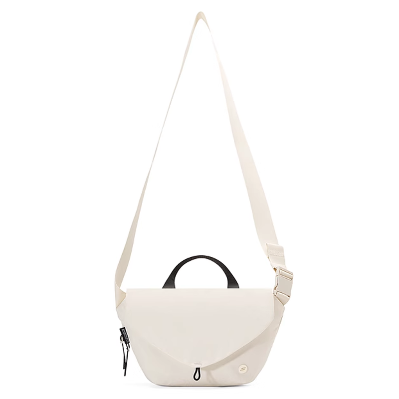 Skechers Fabric Shoulder Bag, Crossbody Bag, Handbag Small Unisex White
