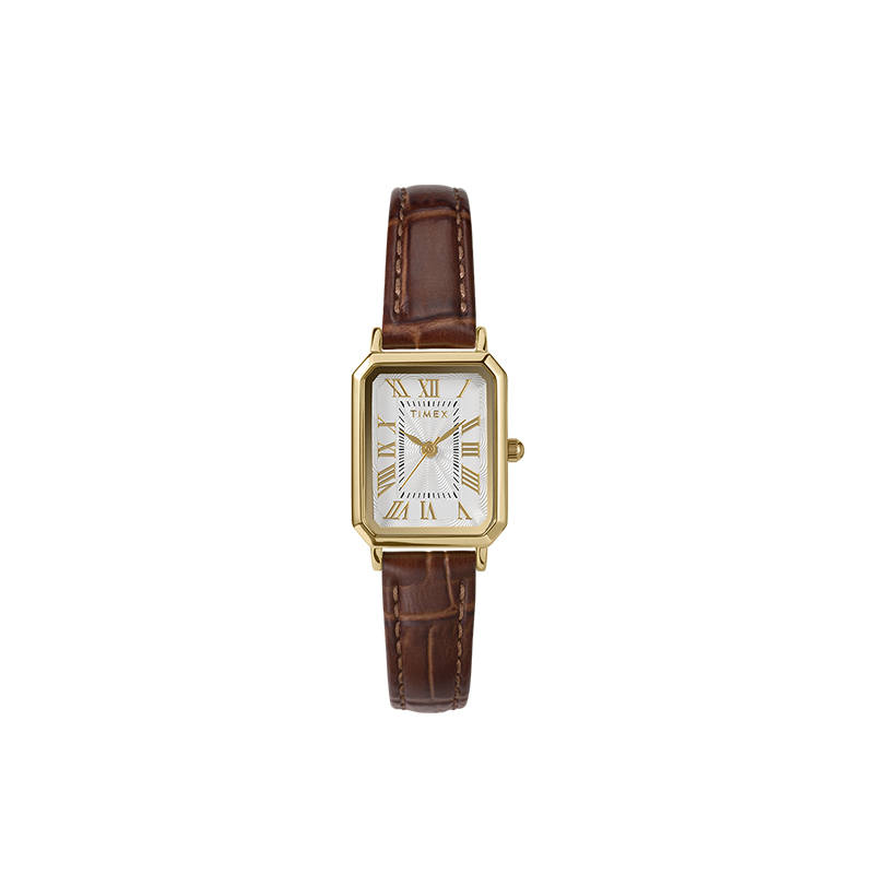 TIMEX Main Street Wrist Watches Quartz Movement Genuine Leather Strap 21mm White Dial Women's Watch Original Box