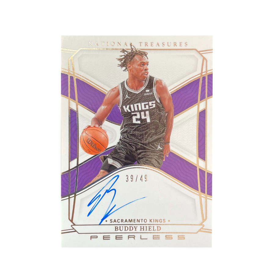 PANINI 2021 22 National Treasures, King, Buddy, Heilde 39/49, Signature, Card Signature, Card Condition Pass