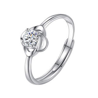 YINCHIE 999 Fine Silver Rings Women's
