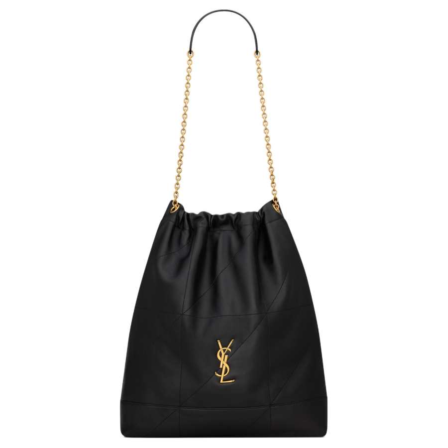 SAINT LAURENT Jamie Lambskin Shoulder Bag Large Women's Black