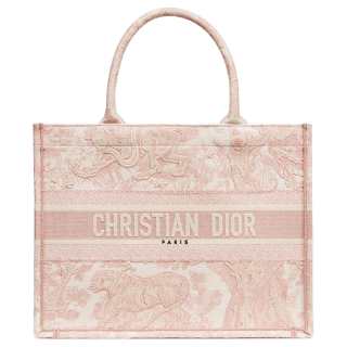 DIOR BookTote Cotton Handbag Medium Women's Pink