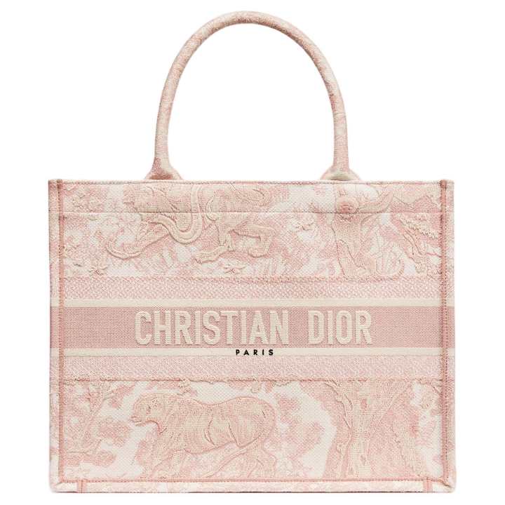 DIOR DIOR BookTote Cotton Handbag Medium Women's Pink
