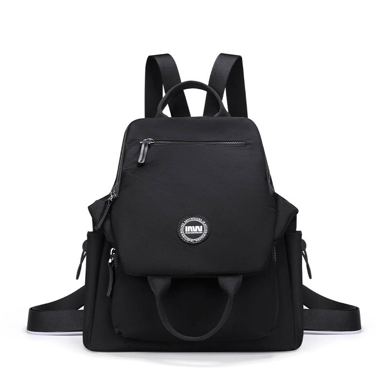 SEPTWOLVES SEPTWOLVES Fabric Backpack Large Unisex Black