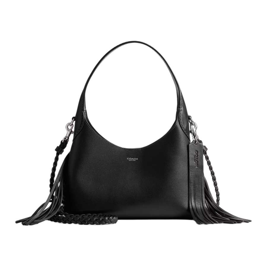 COACH Brooklyn Leather One Shoulder Handbag Mini Women's Black