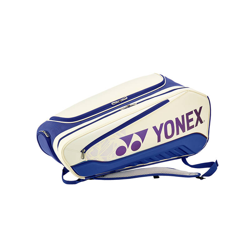 YONEX YONEX Artificial Leather Gym Bag Regular Unisex White Dark Blue