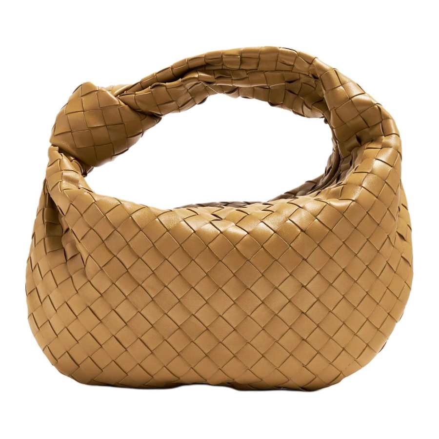 Bottega Veneta Jodie Leather Handbag Small Women's Brown
