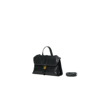 Songmont Cow Leather Messenger Briefcase, Shoulder Bag, Crossbody Bag, Handbag Mini Women's