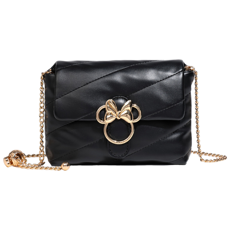 Disney Minnie Series Pu Underarm Shoulder Bag, Crossbody Bag Regular Women's Ecru/Black