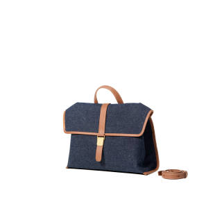 Songmont Fabric Briefcase Backpack Unisex Blue Dyed Color