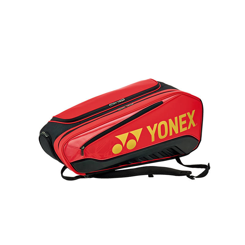 YONEX Artificial Leather+Textile Gym Bag Regular Unisex Red Black