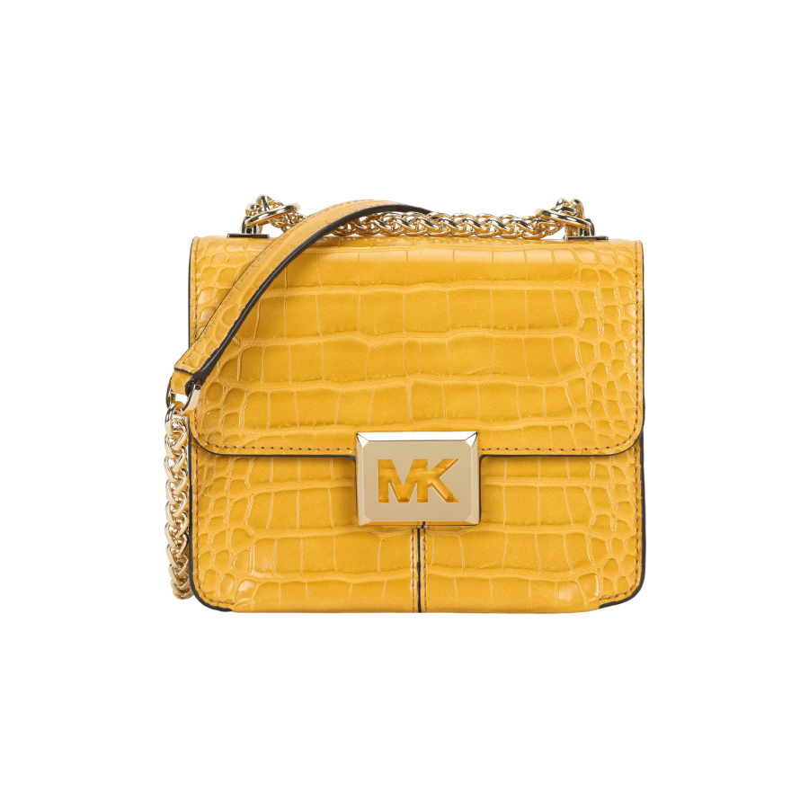 MICHAEL KORS Sonia PVC Shoulder Bag, Crossbody Bag Small Women's Chrysanthemum Yellow