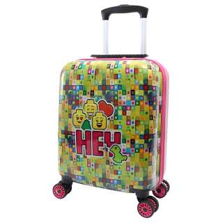 LEGO Cartoon ABS+PC Trolley Bag 16 Inch Women's Emotional Symbol