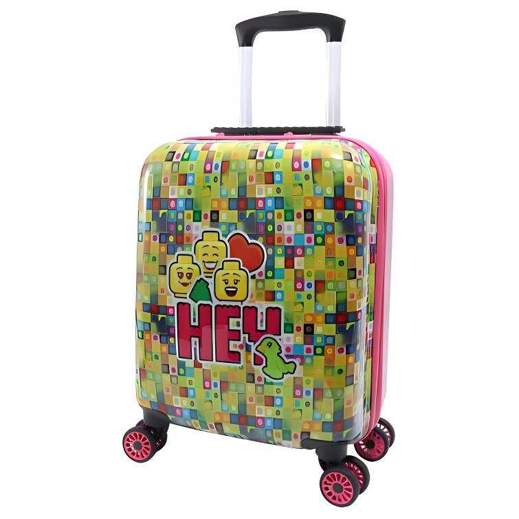 LEGO Cartoon ABS+PC Trolley Bag 16 Inch Women's Emotional Symbol