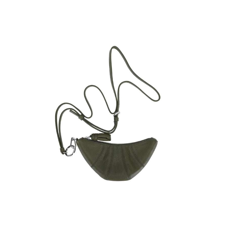 Lemaire Cow Leather Croissant Bag Croissant Bag Croissant Bag Coin Purse Regular Men's Olive Green