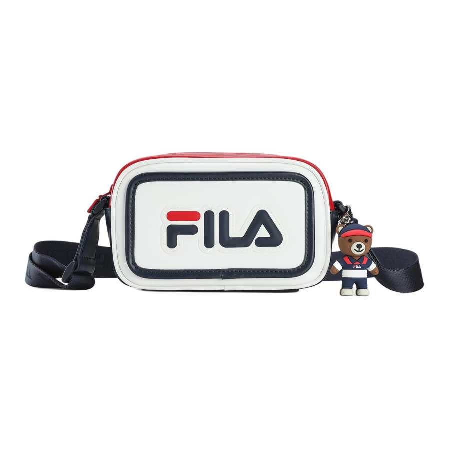 FILA ORIGINALE Elastane Shoulder Bag, Crossbody Bag Regular Women's White Red