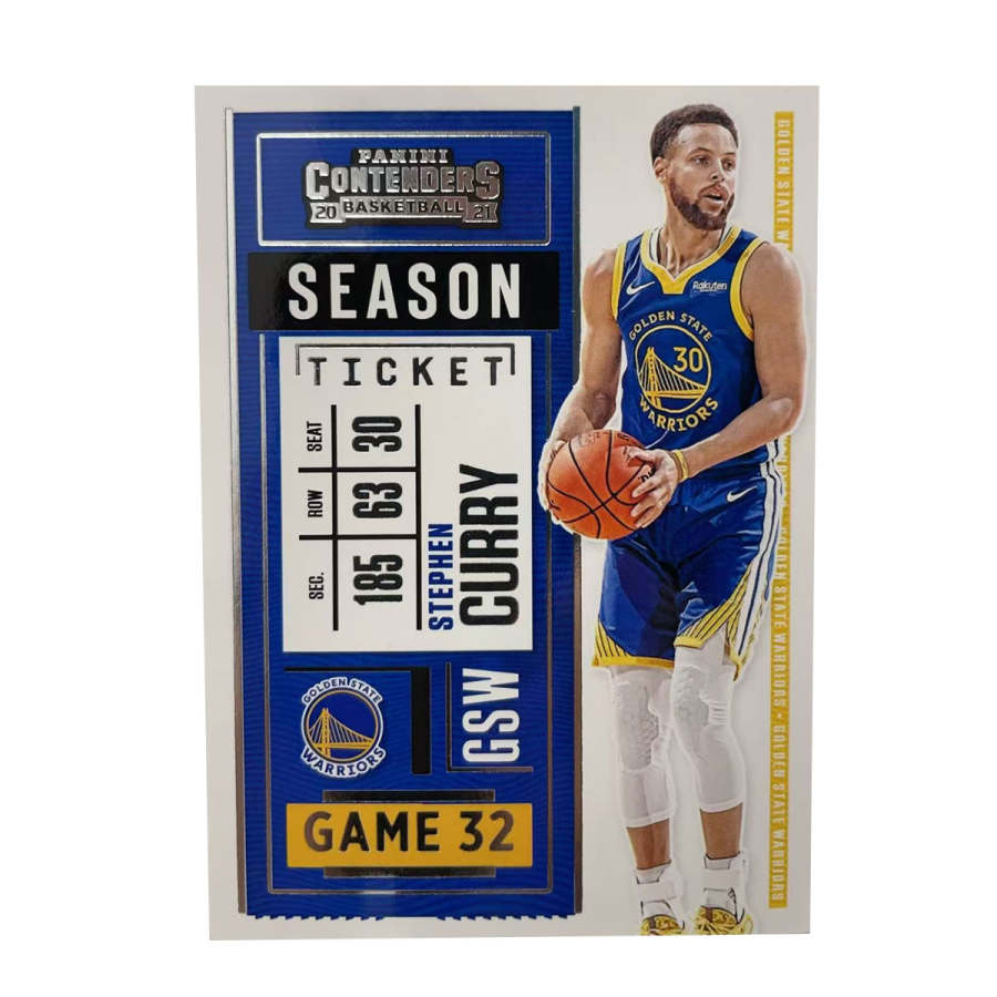PANINI 2020 21 Golden State Warriors, Stephen Curry, Ball Game Ticket, Special Edition, Curry Classic Zone Sports Cards