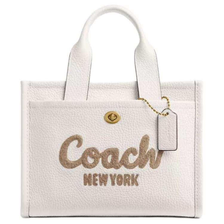 COACH Cargo Leather Tote Bag, Shopping Bag, Shoulder Bag, Crossbody Bag, Handbag Medium Women's Maple