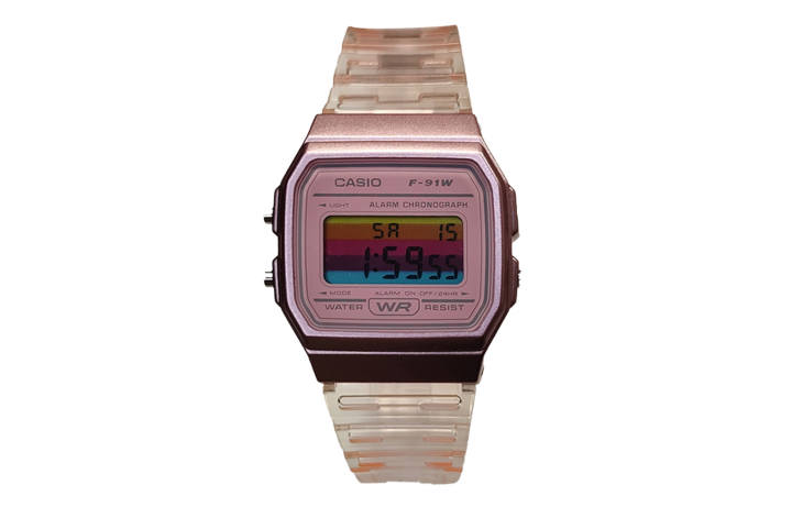 CASIO CASIO Custom Collection Quartz Movement Resin Strap Watch Women's Watch Pink Watch Dial