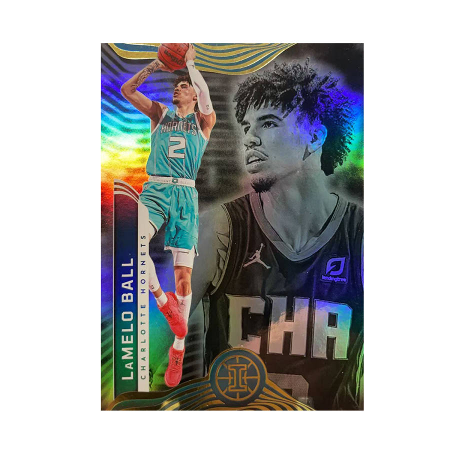 PANINI 2021 22 Hornets, LaMelo Ball, LaMelo Ball, Fantasy Collection, Refringence, Collection Essentials Sports Cards