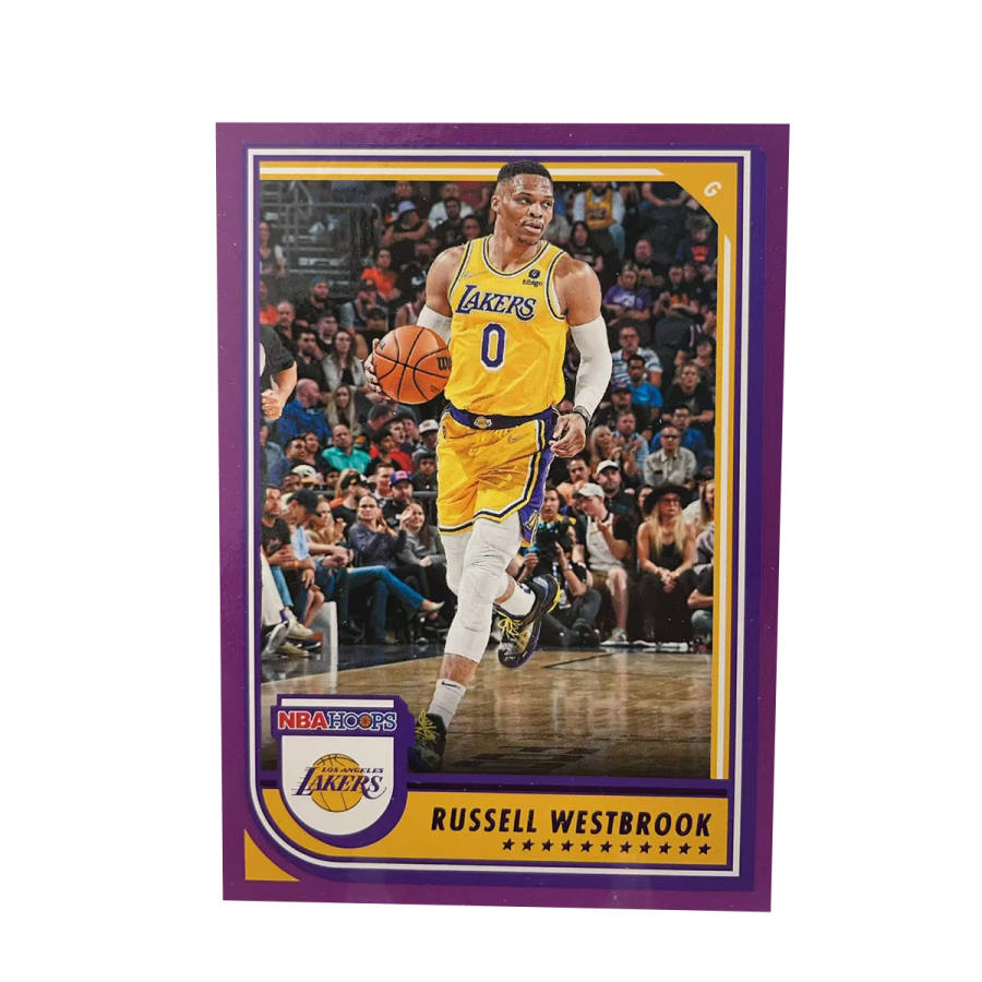 PANINI 2022 23 Lakers, Russell Westbrook HOOPS Collection, Parallel Tech, Collection Essential Sports Cards 1 Pc