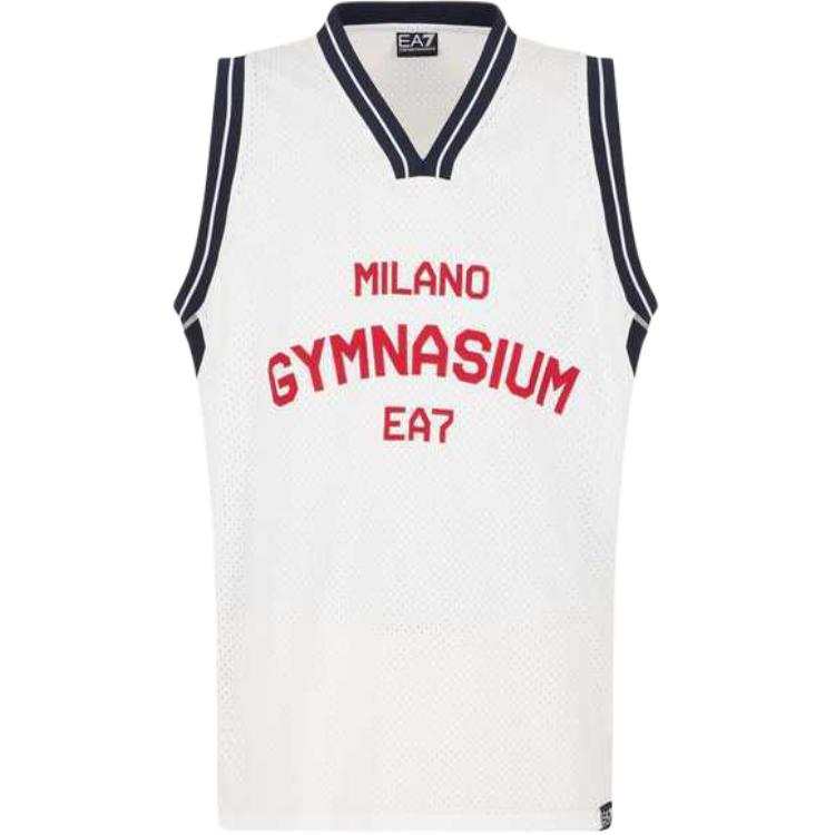 EMPORIO ARMANI EA7 SS25 Tank Top Men's Starlight White