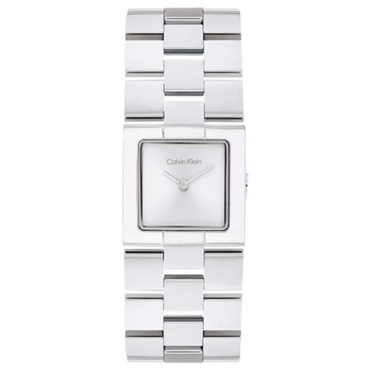 CALVIN KLEIN TIMELESS Wrist Watches Quartz Movement Steel Strap 22mm Silver Dial Women's Watch 30m Water Resistant
