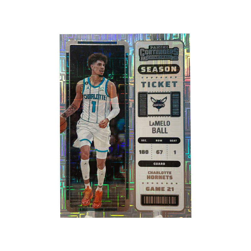 PANINI 2021 22 Hornets, LaMelo Ball, LiAngelo Ball, Refringence, Ball Game Ticket, Collection Essentials Sports Cards