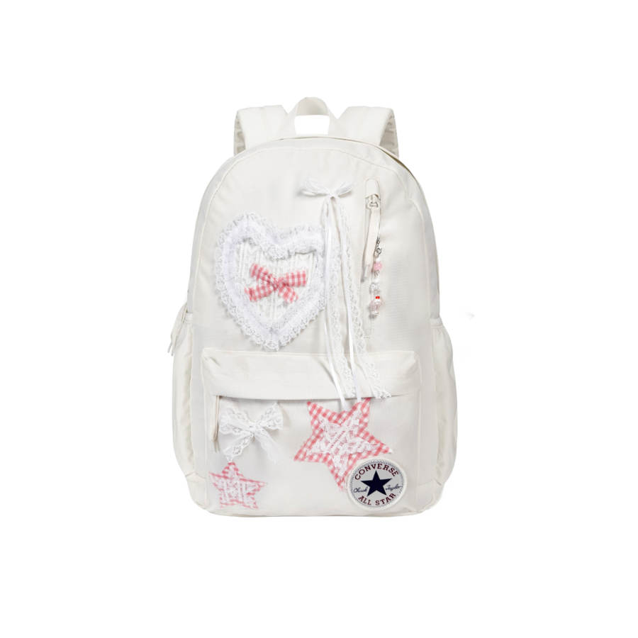 Converse Converse Polyester Backpack Medium Women's White Pink