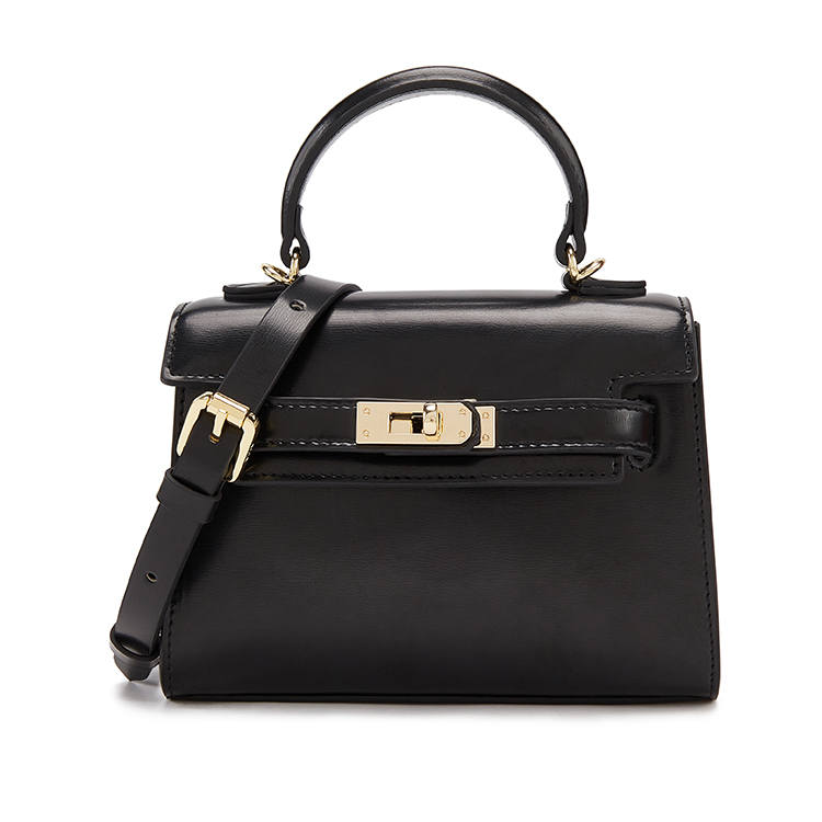 ELLE Cow Leather Handbag Regular Women's Multicolor