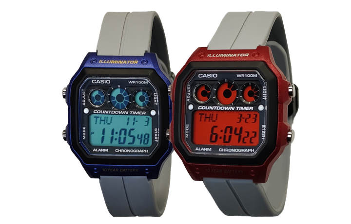 CASIO CASIO Custom Collection Quartz Movement Silicone Strap Watch Men's Watches Black Dial