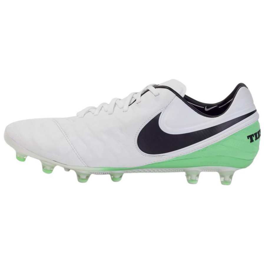 Nike Nike Tiempo Legend 6 AG Artificial Ground Slip Resistant Abrasion Resistant Soccer Shoes Men's White