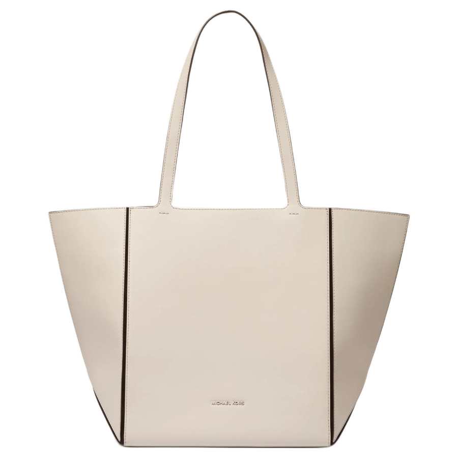 MICHAEL KORS Jordi Cow Leather Tote Bag, Shopping Bag, Shoulder Bag Large Women's Light Sand